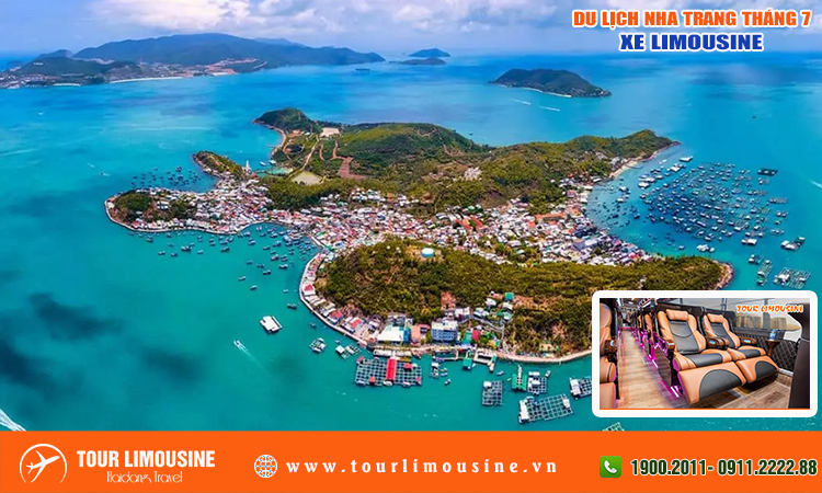 Du lịch Nha Trang tháng 7 bằng xe limousine